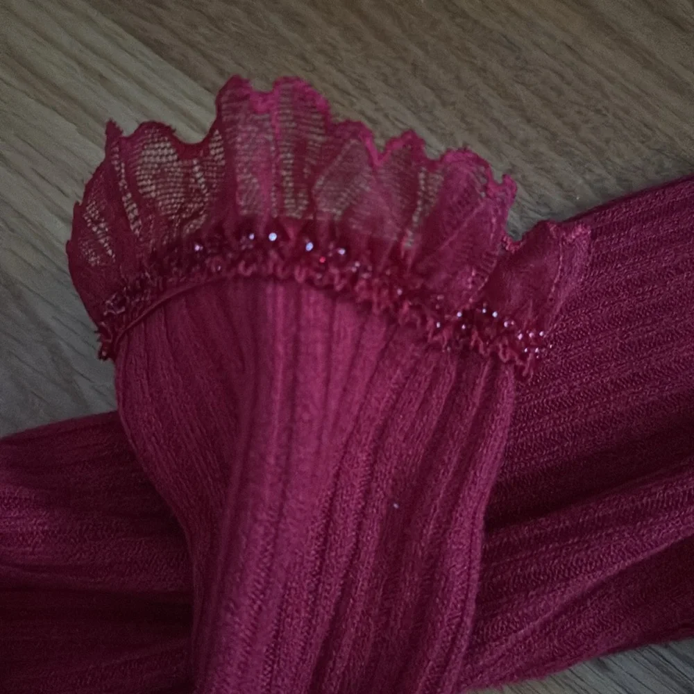 Red Ruffle Top - Picture 4 of 4